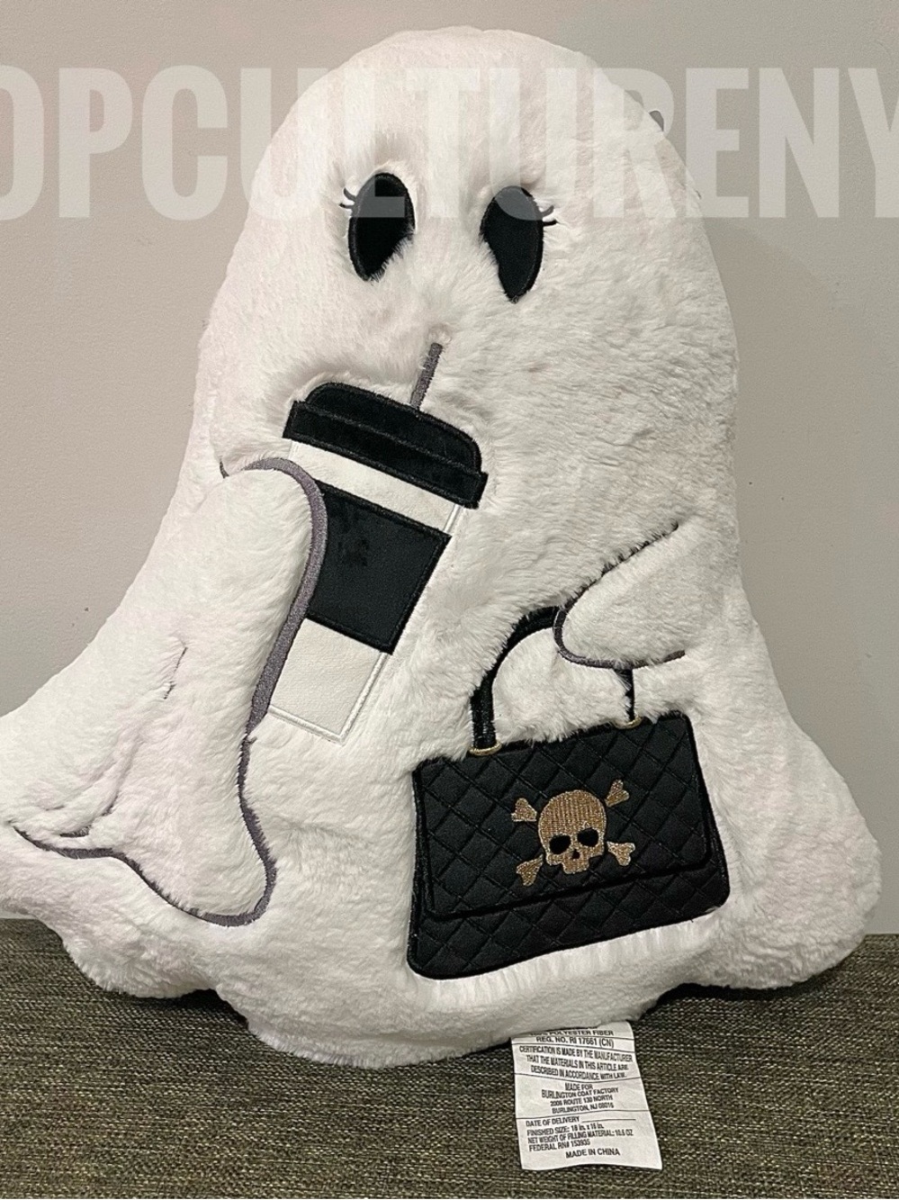 Burlington Coffee and Purse Ghost Pillow